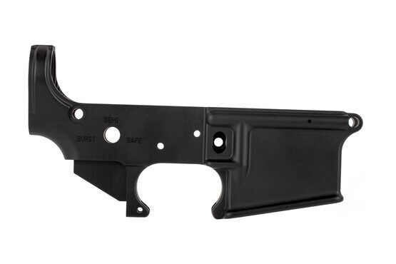 The Aero Precision stripped lower receiver is compatible with Mil-Spec lower parts